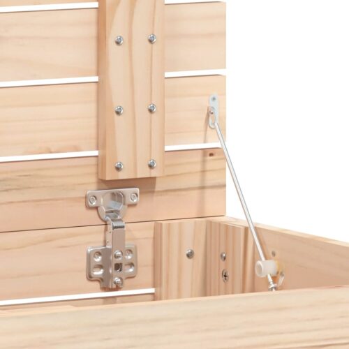 Laundry Basket 88.5x44x66cm Solid Wood Pine - Image 8