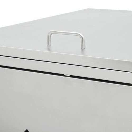 Double Wheelie Bin Shed 240L Stainless Steel - Image 7