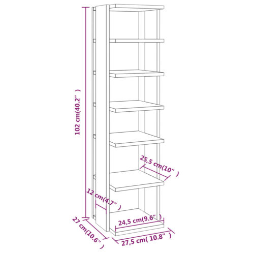 Shoe Cabinets 2pcs White 27.5x27x102cm Engineered Wood - Image 8