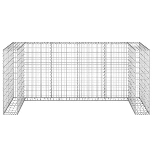 Gabion Wall for Garbage Bins Galvanised Steel 254x100x110cm - Image 3
