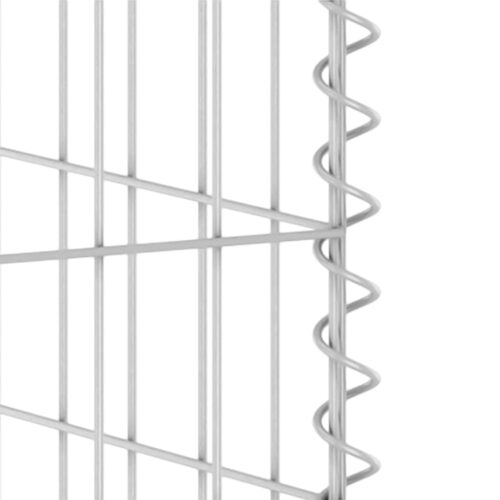 Gabion Wall for Garbage Bins Galvanised Steel 254x100x110cm - Image 7