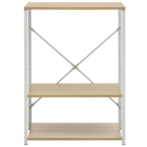 Microwave Cabinet White Oak 60x39.6x79.5cm Engineered Wood - Image 3