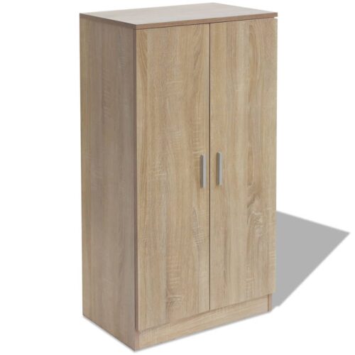 Shoe Cabinet 7 Shelves Oak - Image 2