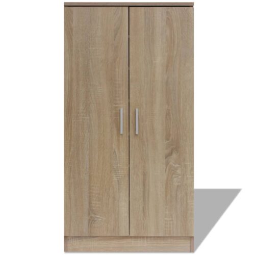 Shoe Cabinet 7 Shelves Oak - Image 3