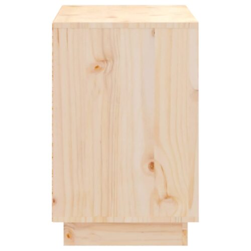 Shoe Cabinet 110x34x52cm Solid Wood Pine - Image 7
