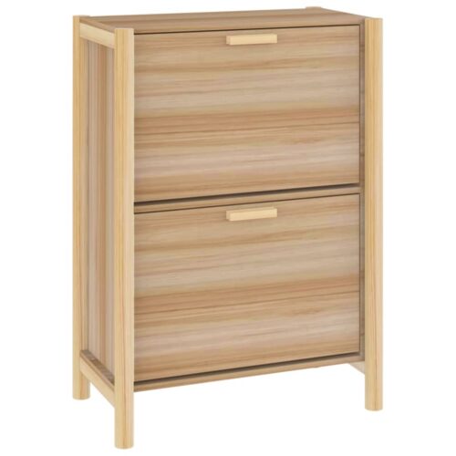 Shoe Cabinet 57.5x33x80cm Engineered Wood - Image 2