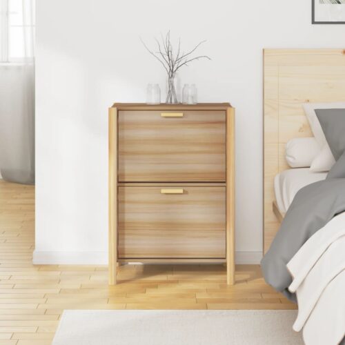 Shoe Cabinet 57.5x33x80cm Engineered Wood - Image 3