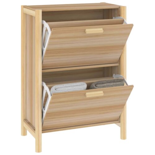 Shoe Cabinet 57.5x33x80cm Engineered Wood - Image 5
