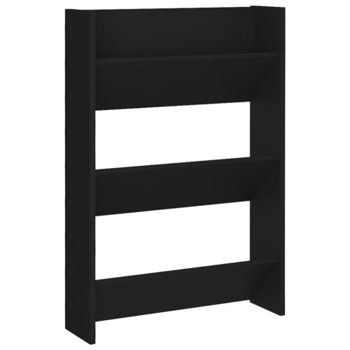2-Piece Wall Mount Shoe Rack Cabinet Tier Wooden Shelf Storage Hallway Organiser - Image 4
