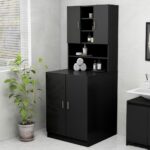 Washing Machine Cabinet Storage Shelf Rack Wooden Laundry Bathroom Organiser