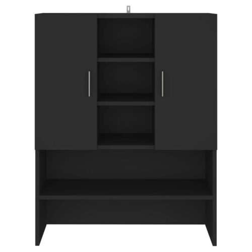 Washing Machine Cabinet Storage Shelf Rack Wooden Laundry Bathroom Organiser - Image 3