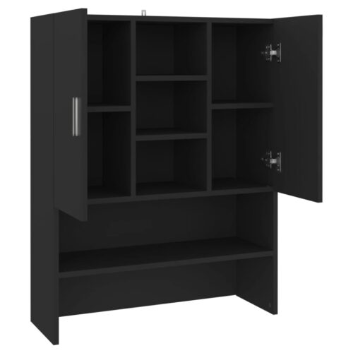 Washing Machine Cabinet Storage Shelf Rack Wooden Laundry Bathroom Organiser - Image 5