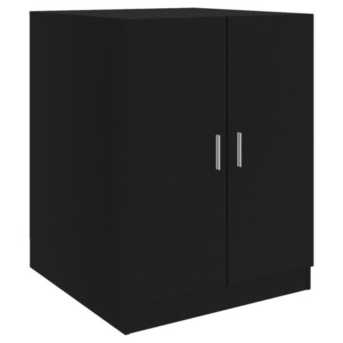 Washing Machine Cabinet Black 71x71.5x91.5cm - Image 2