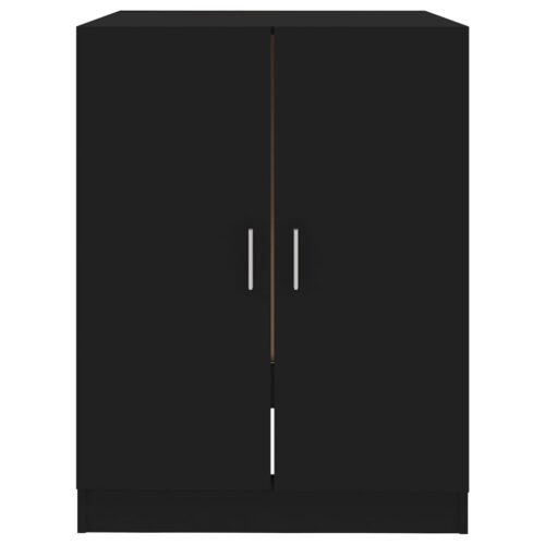 Washing Machine Cabinet Black 71x71.5x91.5cm - Image 3