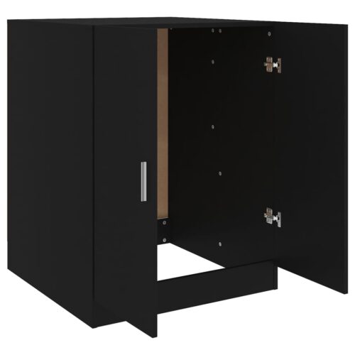 Washing Machine Cabinet Black 71x71.5x91.5cm - Image 5