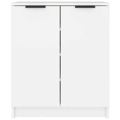 Shoe Cabinet White 59x35x70cm Engineered Wood - Image 3
