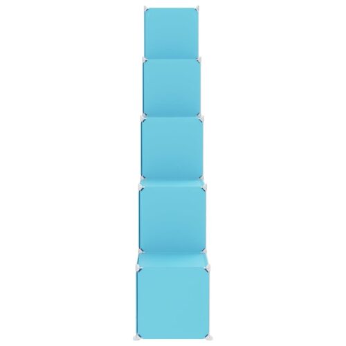 Cube Storage Cabinet for Kids with 15 Cubes Blue PP - Image 4