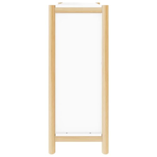 Shoe Cabinet White 57.5x33x80cm Engineered Wood - Image 7