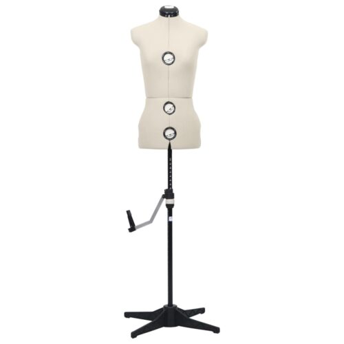Adjustable Dress Form Female Cream S Size 33-40 - Image 3