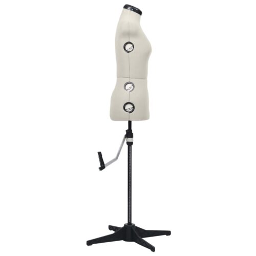 Adjustable Dress Form Female Cream S Size 33-40 - Image 4