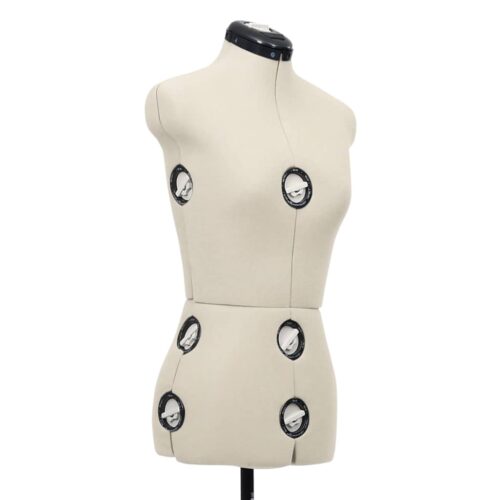 Adjustable Dress Form Female Cream S Size 33-40 - Image 5