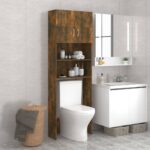 Washing Machine Cabinet Smoked Oak 64x25.5x190cm