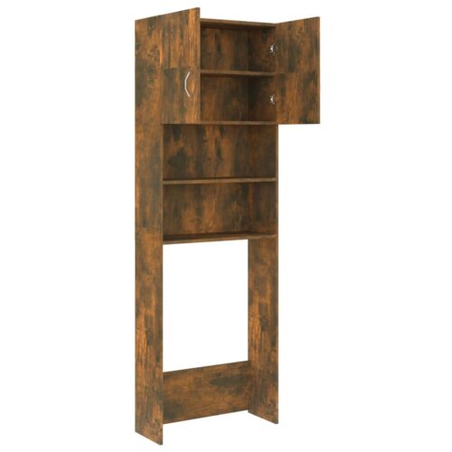 Washing Machine Cabinet Smoked Oak 64x25.5x190cm - Image 5