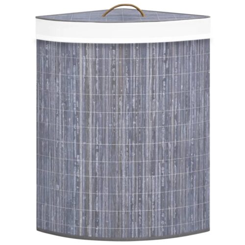 Bamboo Corner Laundry Basket Grey 60 L - Image 4