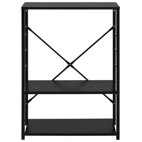 Microwave Cabinet Black 60x39.6x79.5cm Engineered Wood - Image 3