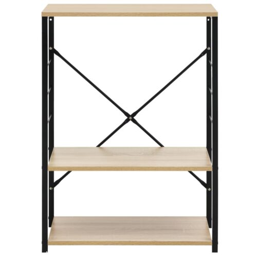 Microwave Cabinet Black Oak 60x39.6x79.5cm Engineered Wood - Image 3