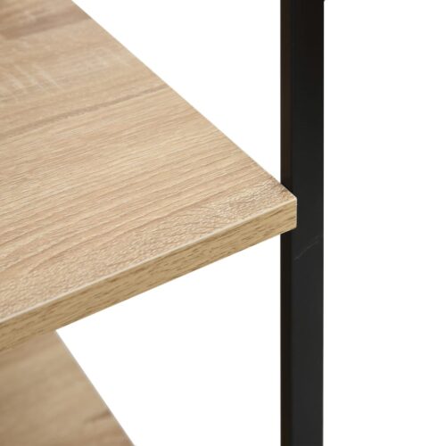 Microwave Cabinet Black Oak 60x39.6x79.5cm Engineered Wood - Image 5
