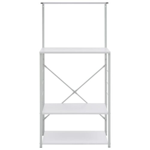 Microwave Cabinet White 60x39.6x123cm Engineered Wood - Image 3