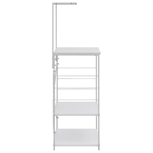 Microwave Cabinet White 60x39.6x123cm Engineered Wood - Image 4