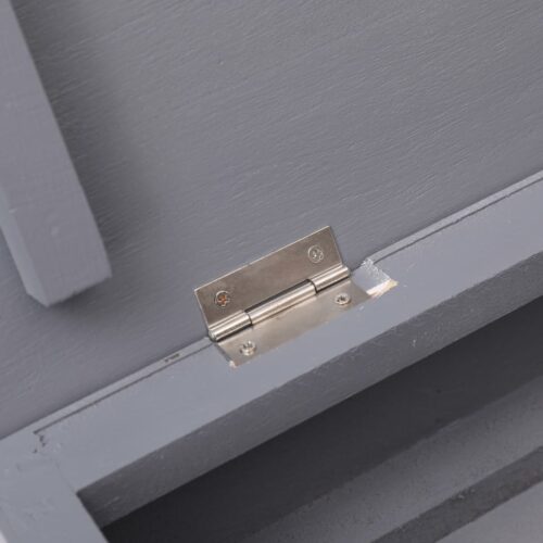 Shoe Cabinet Grey 50x28x98cm Paulownia Wood - Image 8