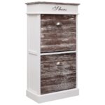 Shoe Cabinet Brown 50x28x98cm Paulownia Wood