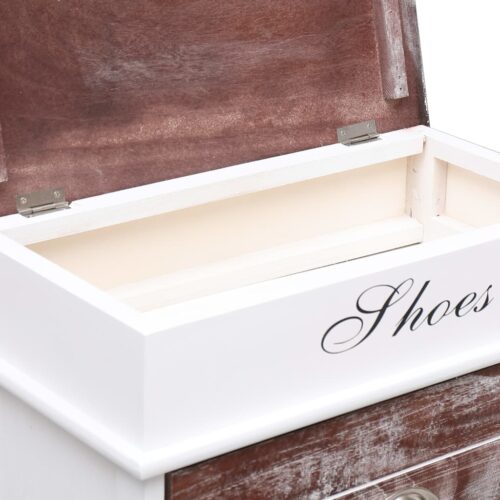 Shoe Cabinet Brown 50x28x98cm Paulownia Wood - Image 5