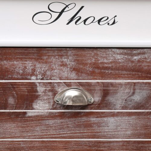 Shoe Cabinet Brown 50x28x98cm Paulownia Wood - Image 7