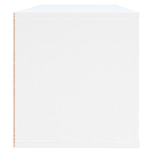 Wall Shoe Cabinet White 100x35x38cm Engineered Wood - Image 6