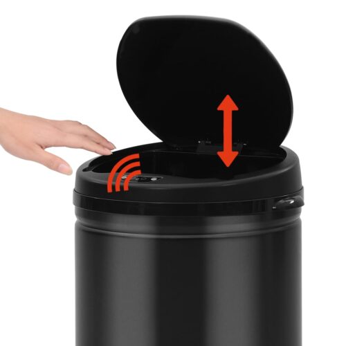 Automatic Sensor Dustbin 40 L Carbon Steel Black - Image 5