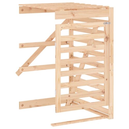 Wheelie Bin Storage Extension Solid Wood Pine - Image 2