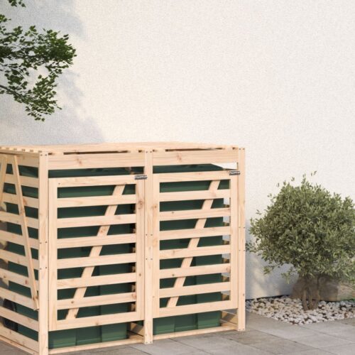 Wheelie Bin Storage Extension Solid Wood Pine - Image 3