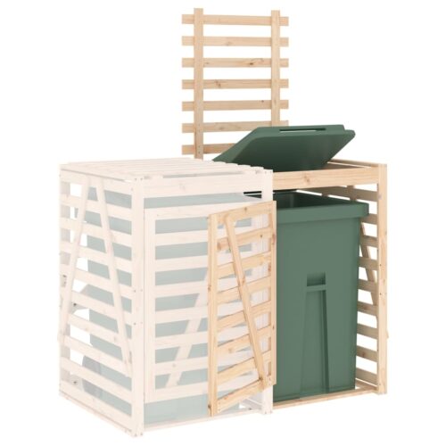 Wheelie Bin Storage Extension Solid Wood Pine - Image 4