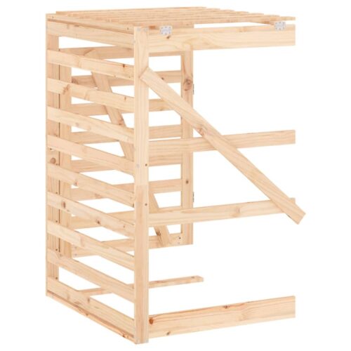 Wheelie Bin Storage Extension Solid Wood Pine - Image 8