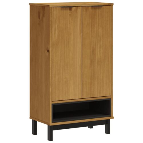Shoe Cabinet FLAM 59.5x35x107cm Solid Wood Pine - Image 2