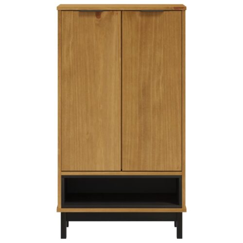 Shoe Cabinet FLAM 59.5x35x107cm Solid Wood Pine - Image 5