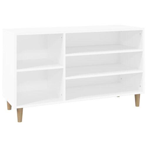 Wooden Shoe Cabinet Shoes Storage Bench Rack Shelf Wood Hallway Table Organiser - Image 2