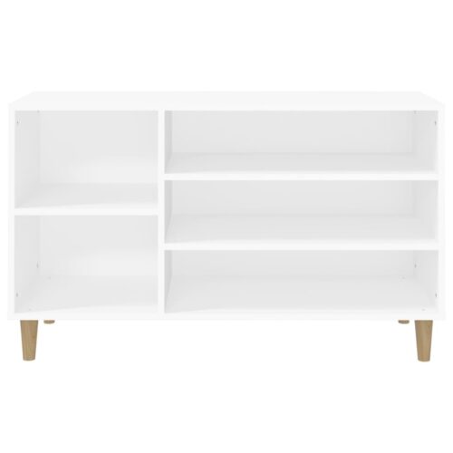 Wooden Shoe Cabinet Shoes Storage Bench Rack Shelf Wood Hallway Table Organiser - Image 5
