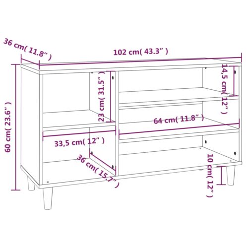 Wooden Shoe Cabinet Shoes Storage Bench Rack Shelf Wood Hallway Table Organiser - Image 8