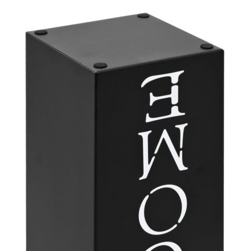 Umbrella Stand Welcome Steel Black - Image 5