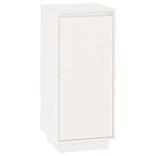 Shoe Cabinet White 35x35x80cm Solid Wood Pine - Image 2
